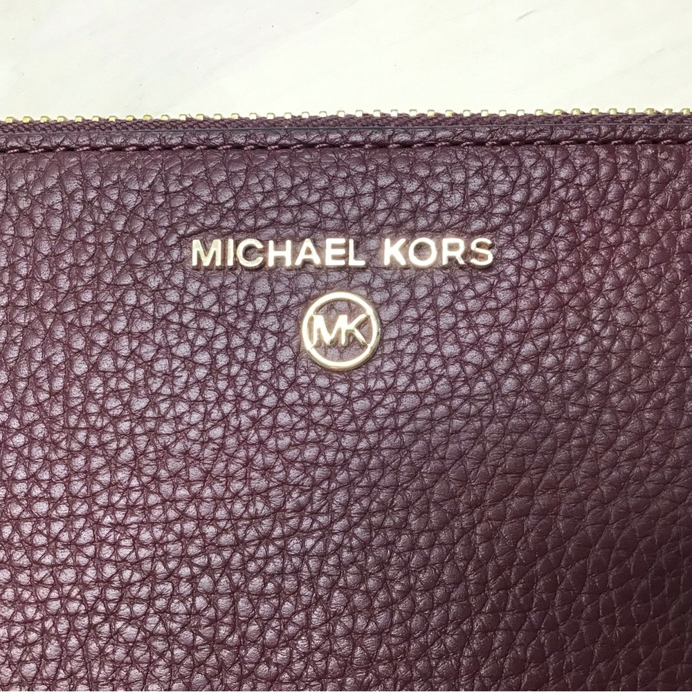 Michael Kors Leather Deep Burgundy Wristlet NWOT